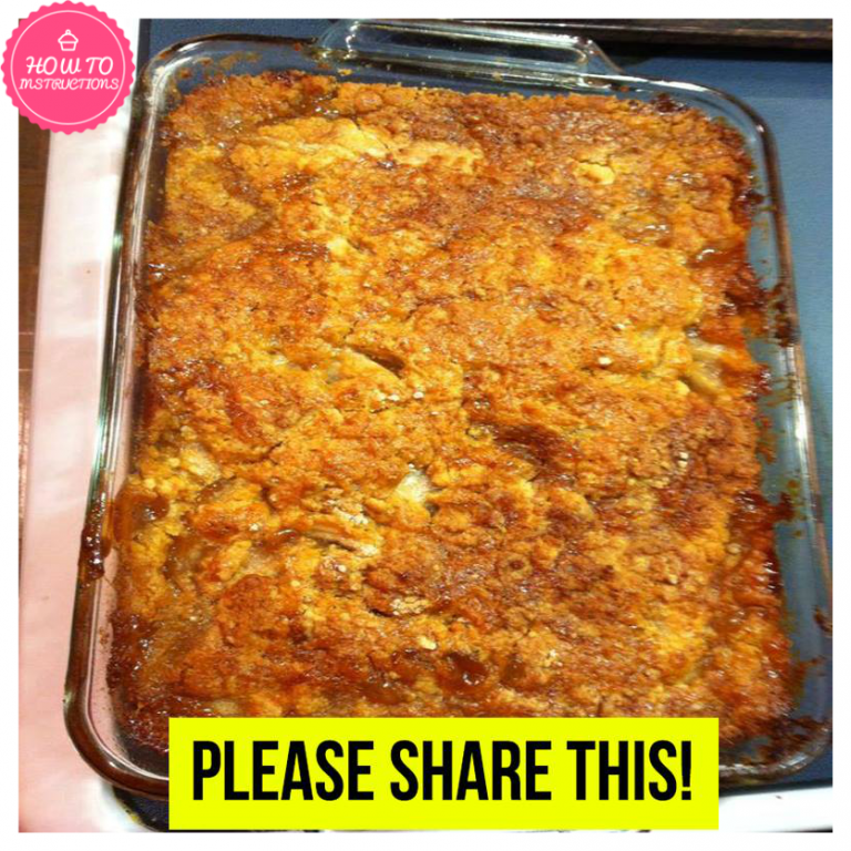 Super Easy Caramel Apple Cobbler!