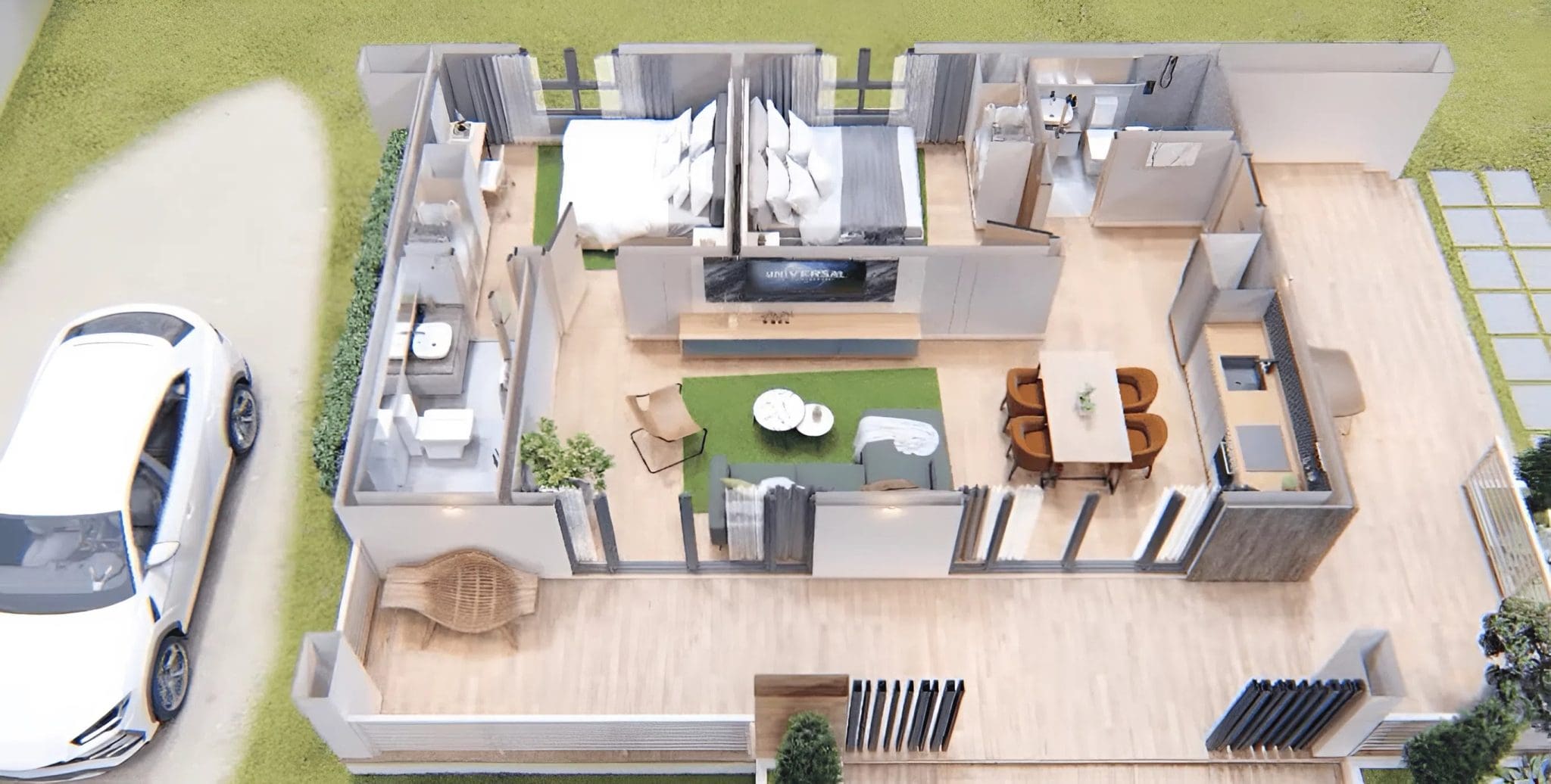 Environment friendly Residing: 54 Sq. Meter Fashionable Small Home Design