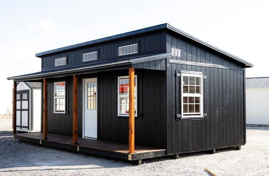 16x24 Modern Cottage Cabin with a Welcoming Porch