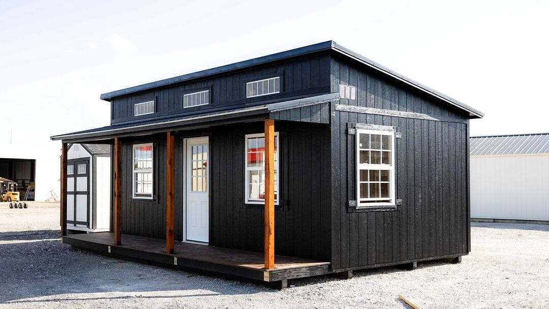 16x24 Modern Cottage Cabin with a Welcoming Porch