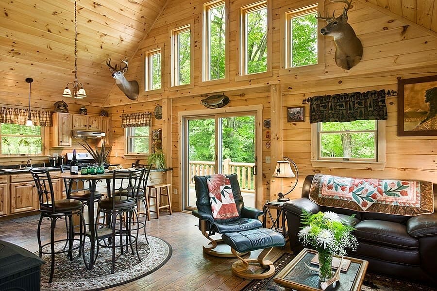 The Ascutney 3-Bedroom Log Home Rustic Retreat