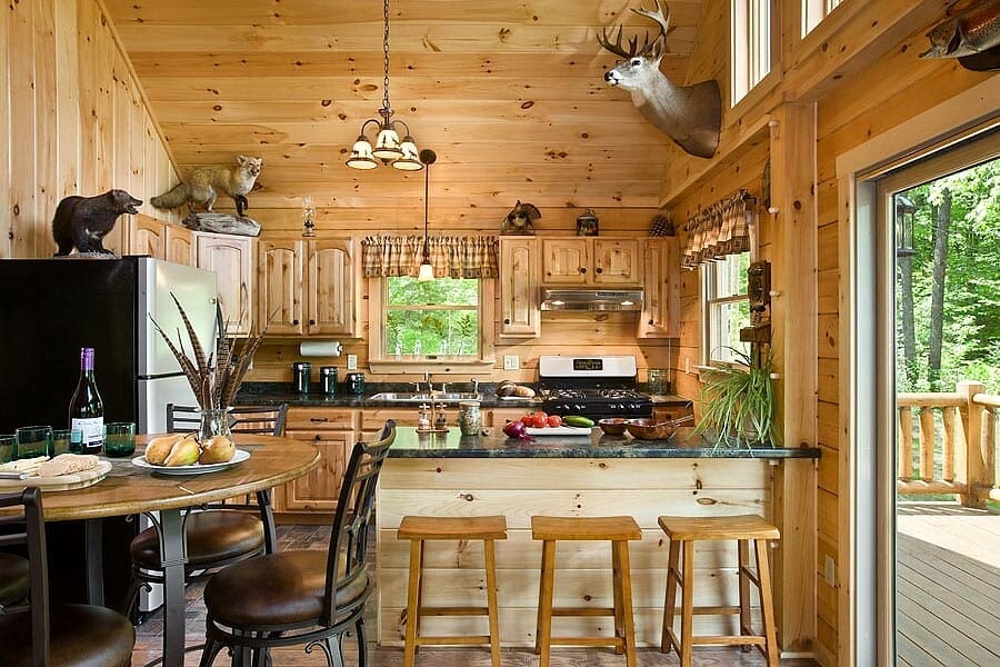 The Ascutney 3-Bedroom Log Home Rustic Retreat