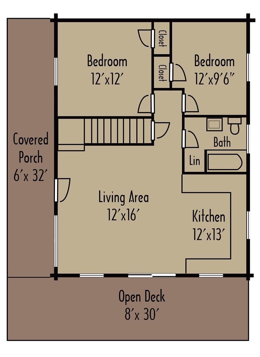 The Ascutney 3-Bedroom Log Home Rustic Retreat