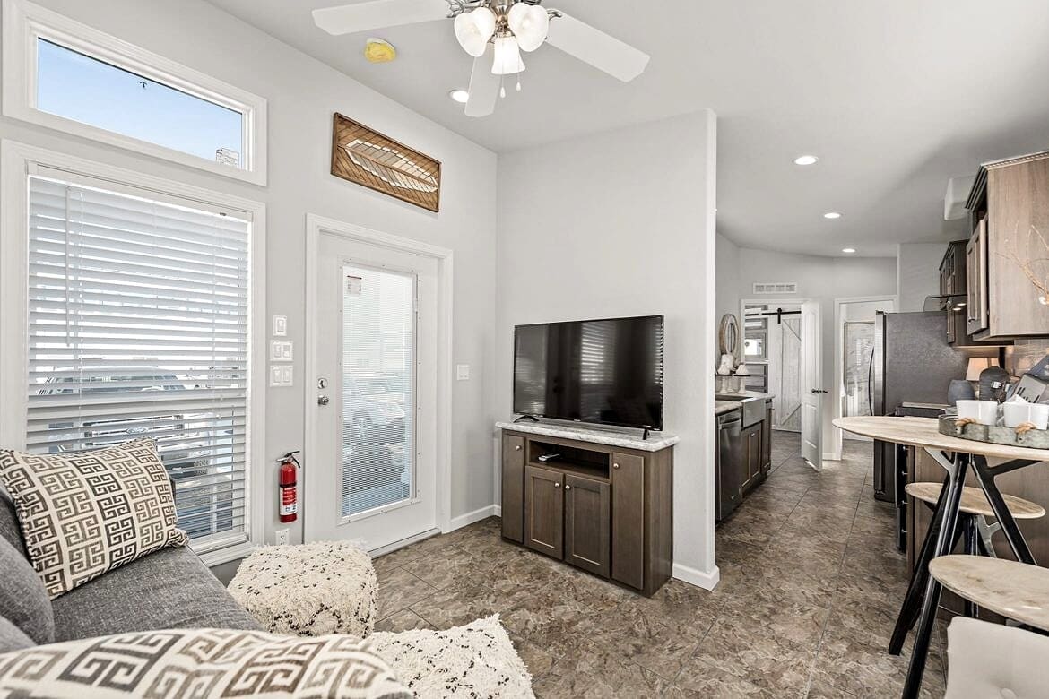 Champion Athens 520 Park Model with a Relaxing Porch