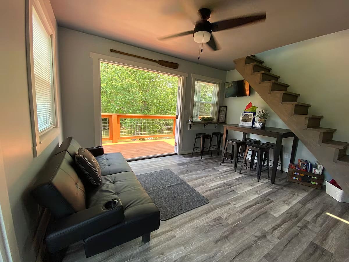 A Beautiful Creekside Tree Top Tiny House in Ohio