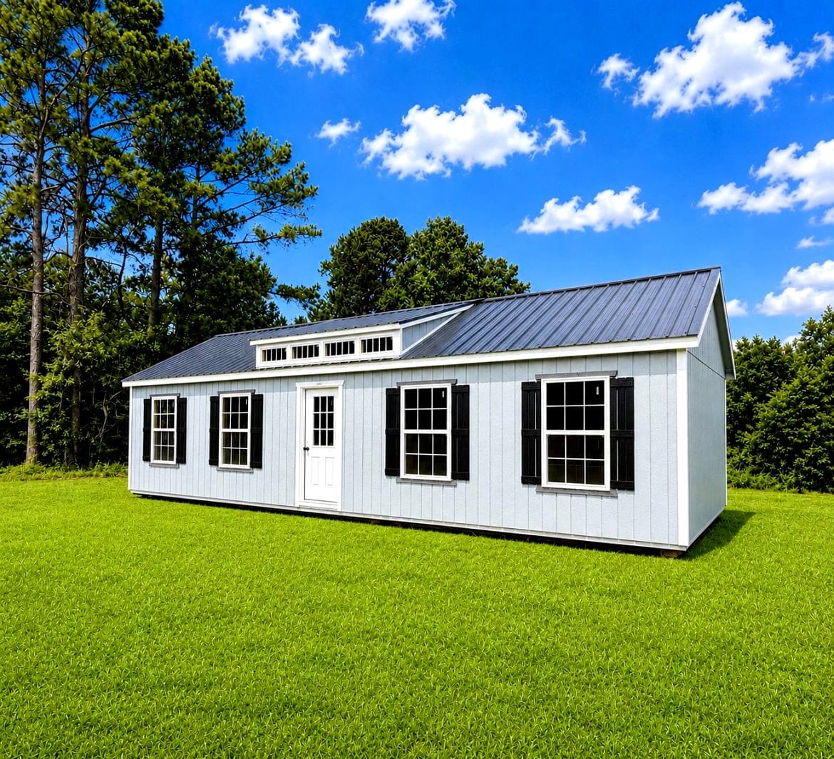 A Look Inside this Spacious 16x40 Portable Cabin Shell with Modern Details