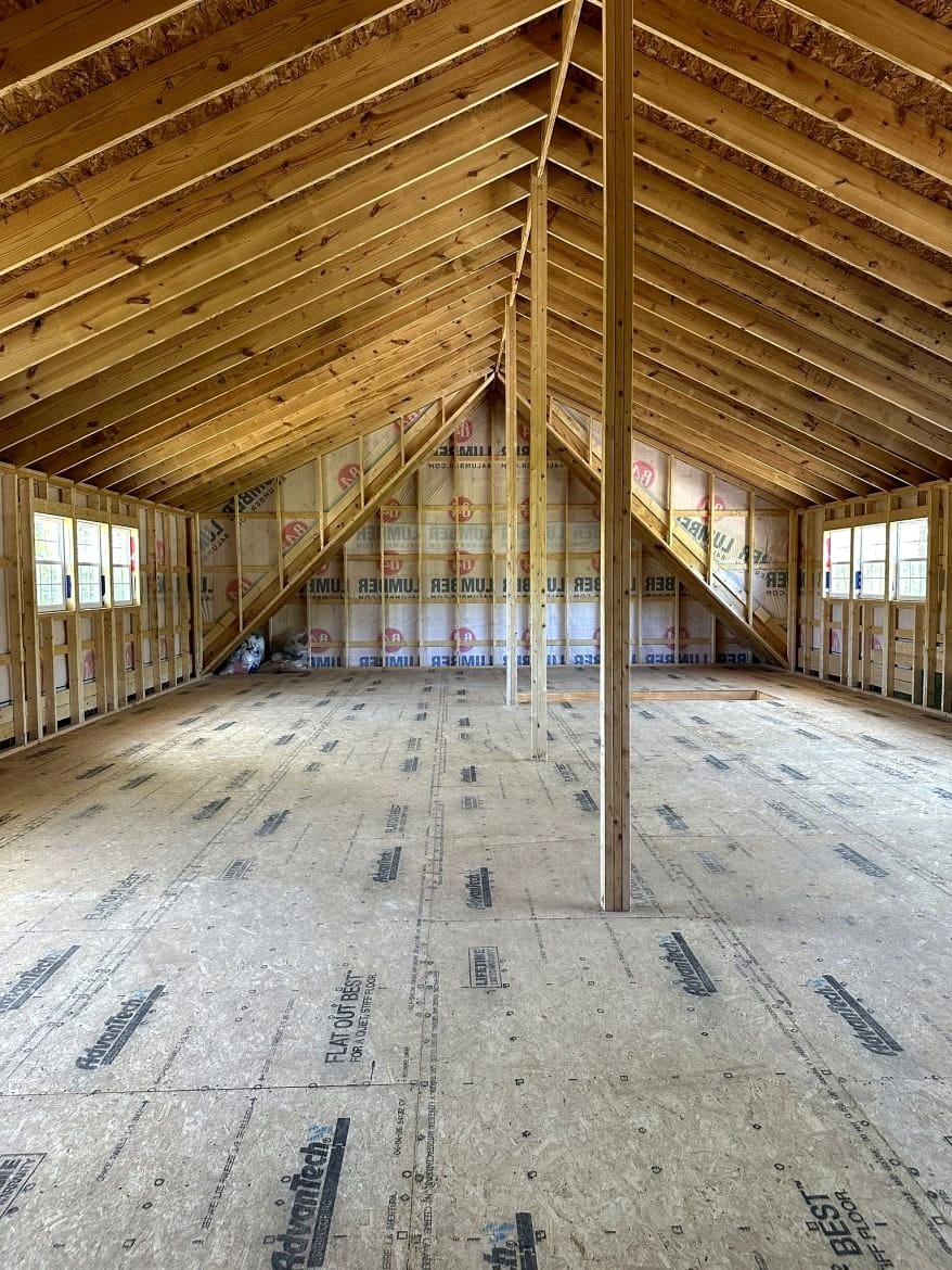 A Stunning 30x50 Two-Story Gable Cabin with a Spacious Covered Porch