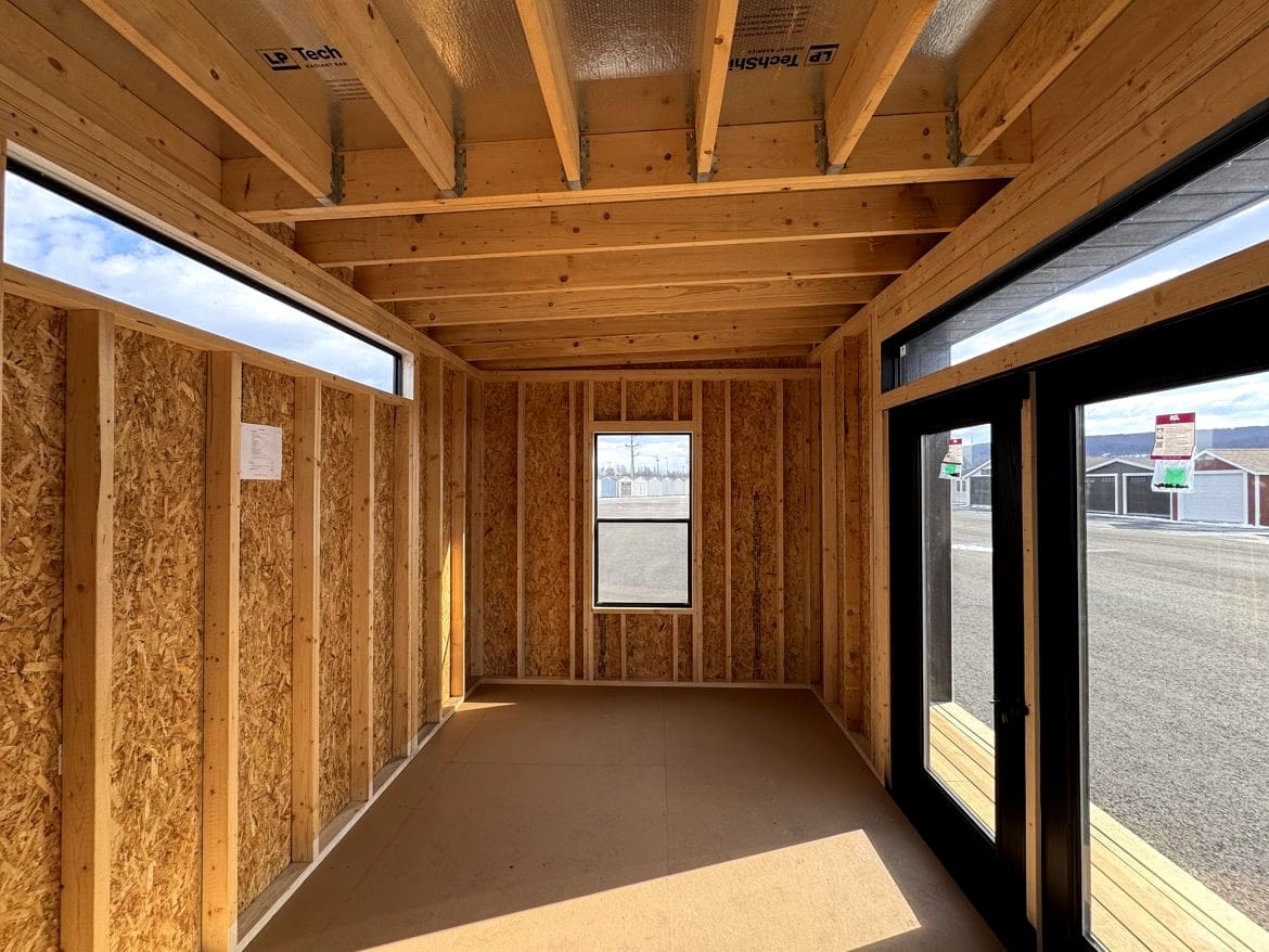 Modern 12x20 Container-Style Cabin Design with a Spacious Rooftop Deck