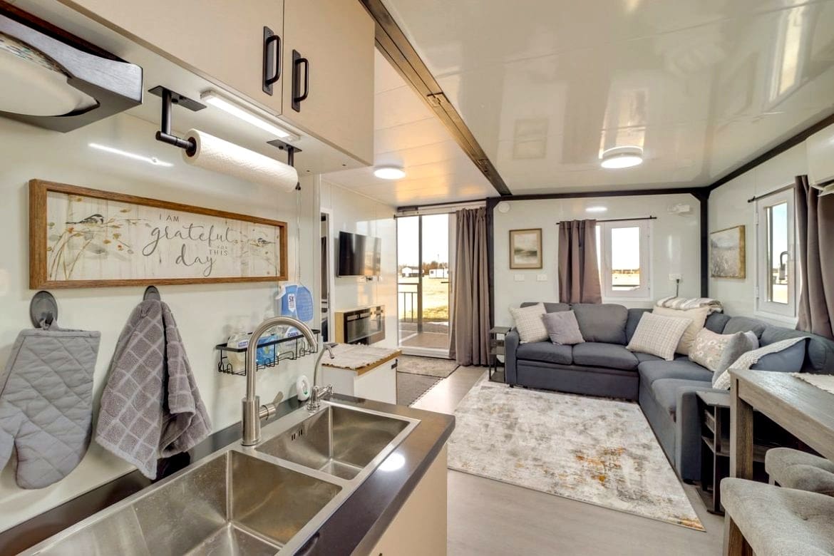 Expandable 2-Bedroom Tiny House: 380 Sq Ft of Smart Design