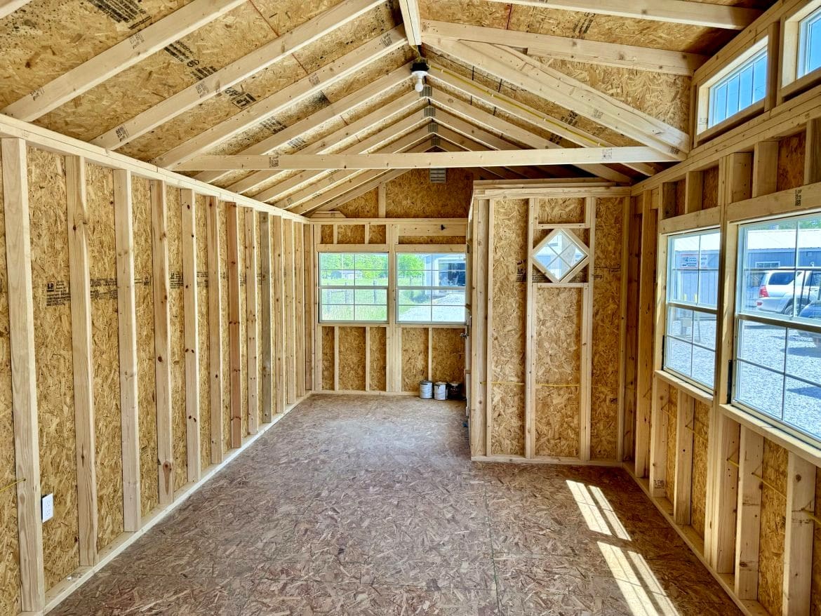Inside a 12x28 A-Frame Cabin: Storage Loft, Porch & Custom Options