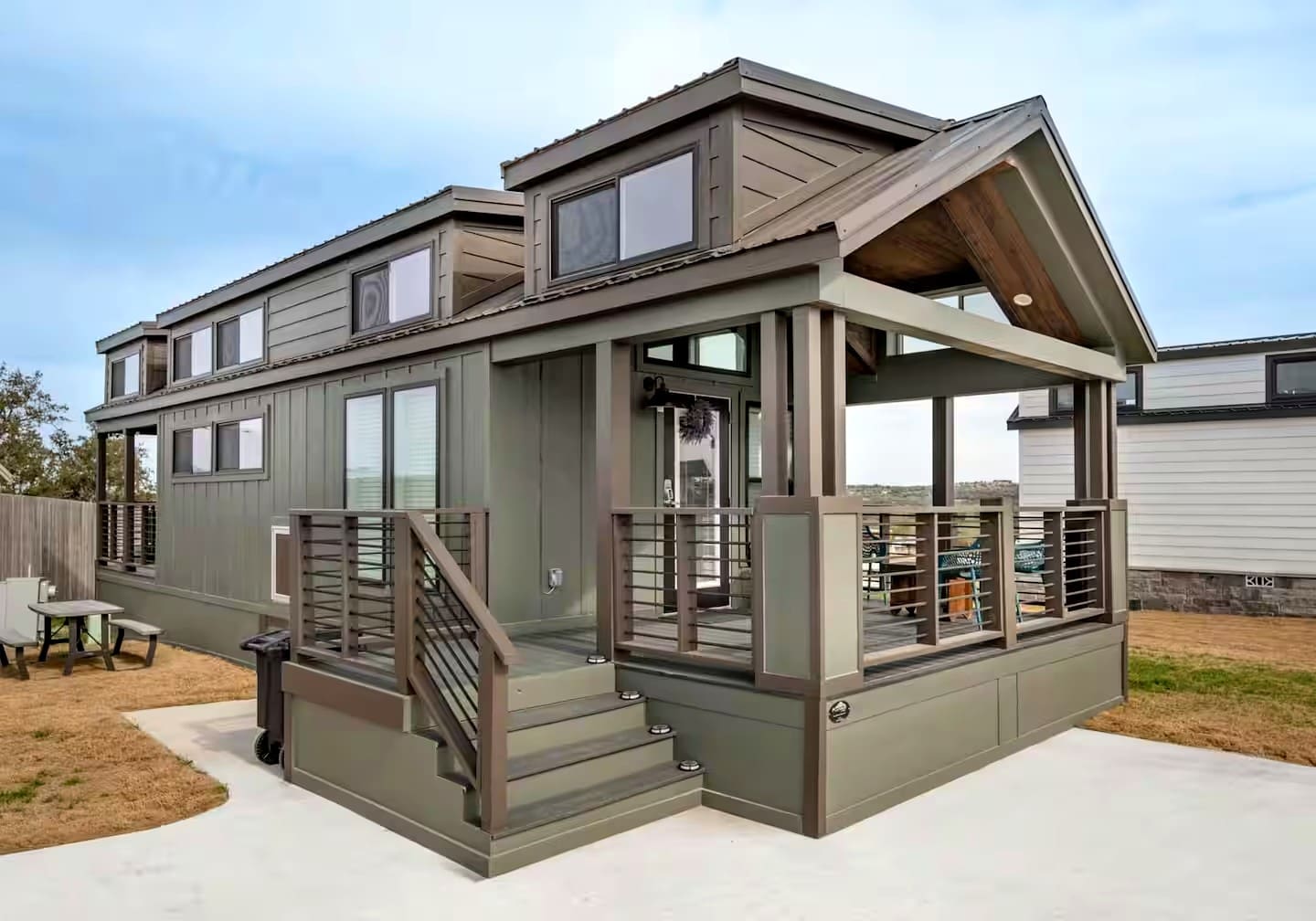Inside a Resort-Style Tiny House Retreat Featuring Private Pool & Spa