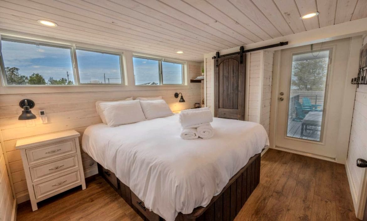 Inside a Resort-Style Tiny House Retreat Featuring Private Pool & Spa