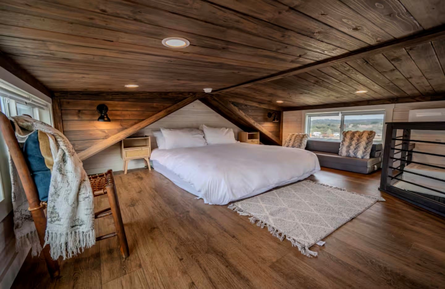 Inside a Resort-Style Tiny House Retreat Featuring Private Pool & Spa