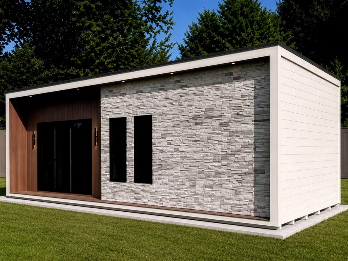 Inside the 16x36 Serenity Studio Cabin: Designed for Golf Simulators & Lounging