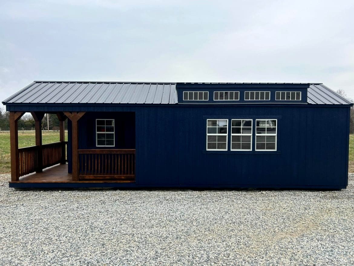 Reviewing the 12x32 A-Frame Dormer Cabin: Custom Windows & Rustic Storage