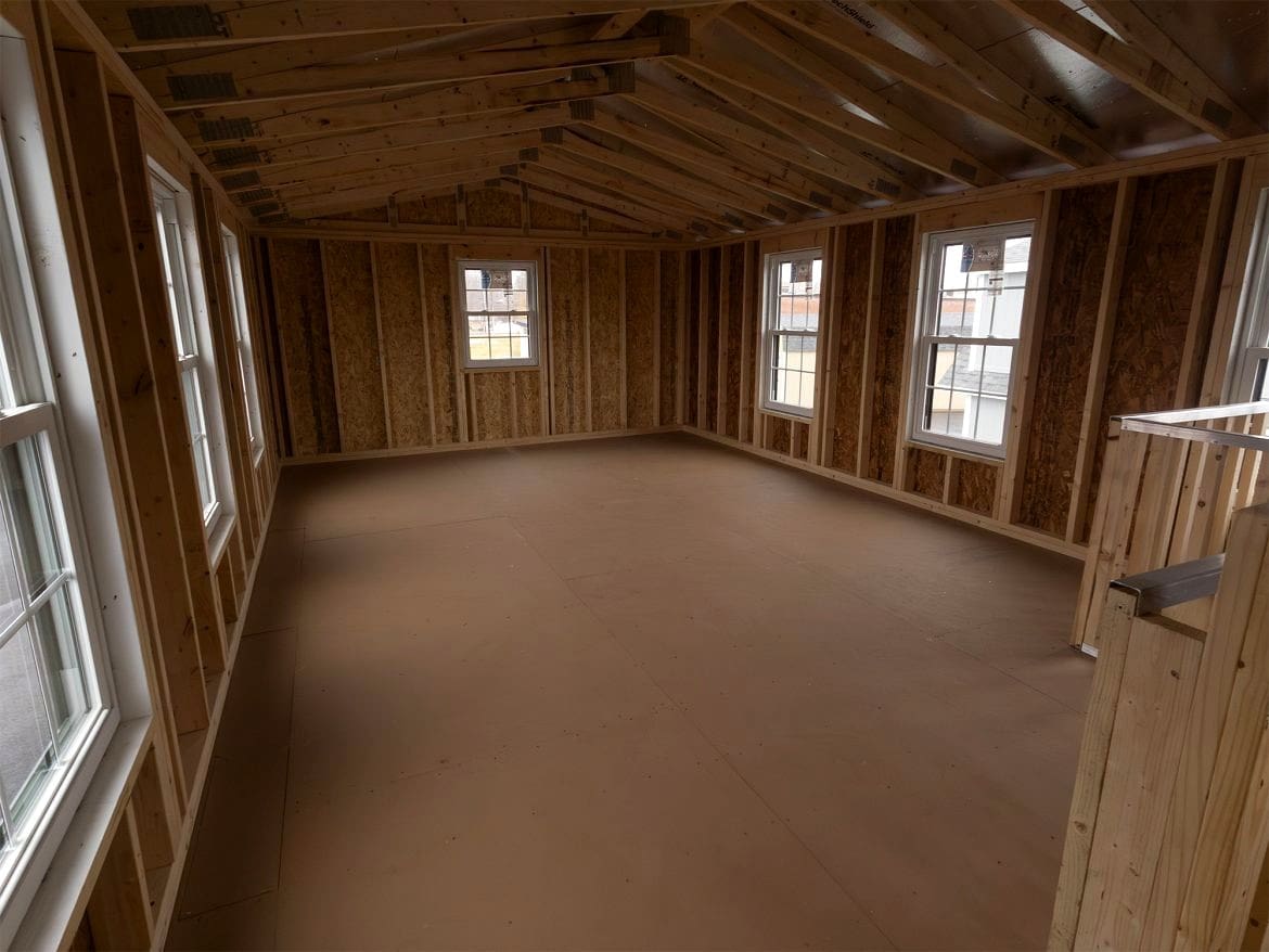 Step Inside the 14x24 Legacy Two-Story Workshop Shed by Sheds Unlimited
