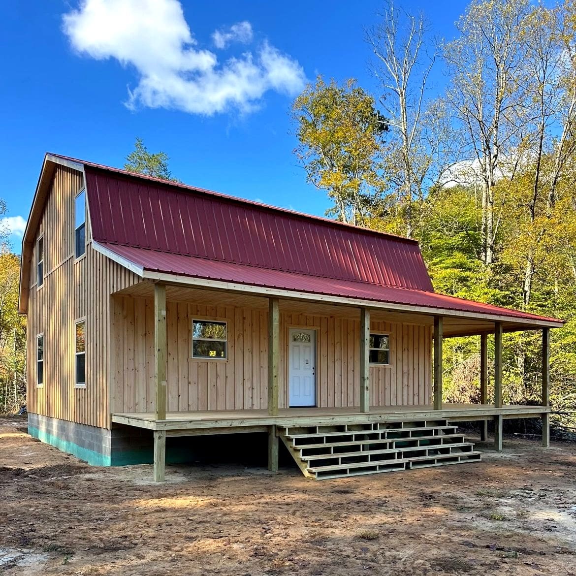 The 30x32 Gambrel Cabin: Rustic SweetCabin Retreat for $58K