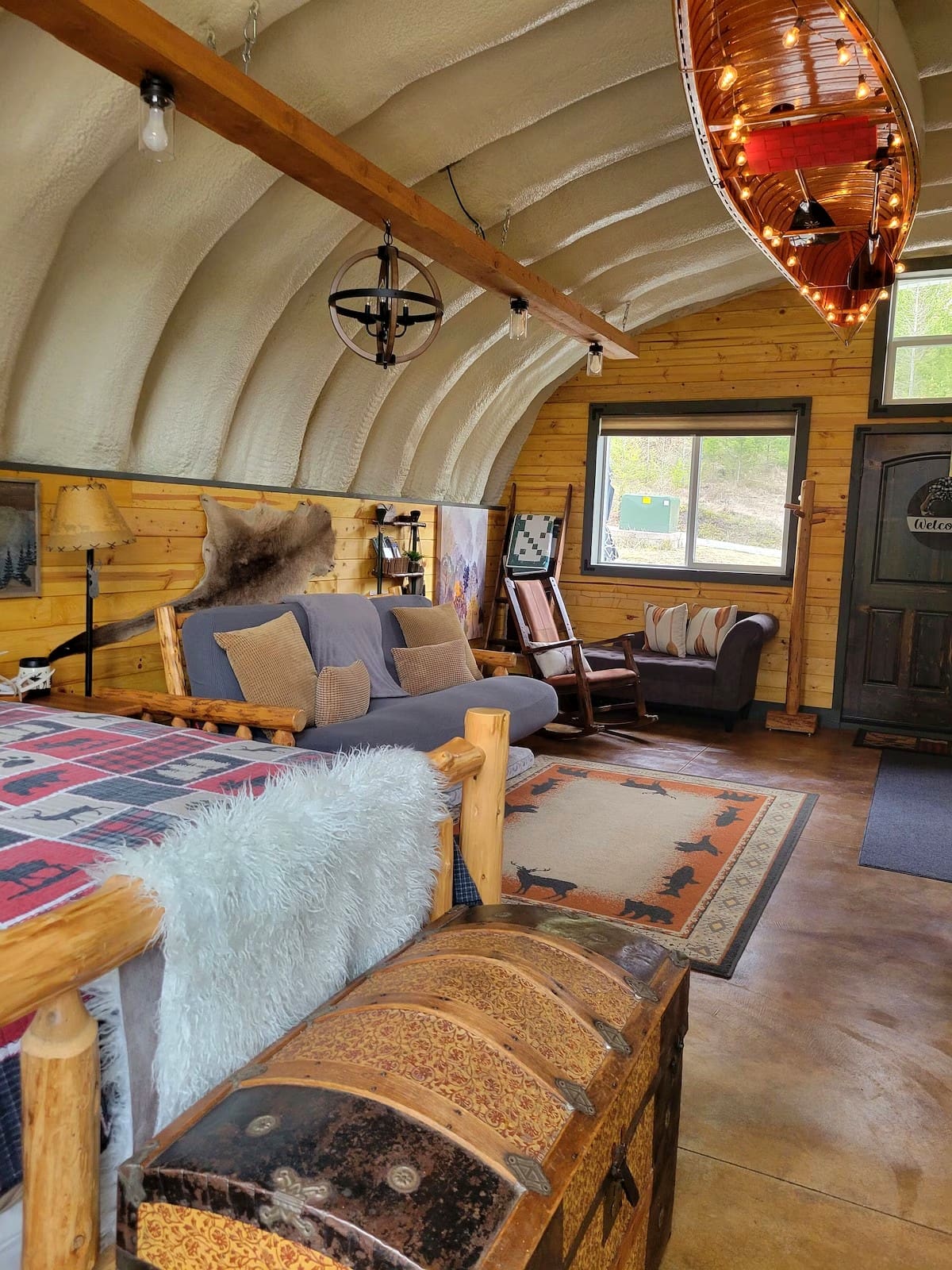 Touring an Architectural Quonset Hut Home in Montana with Warm Wood Interiors