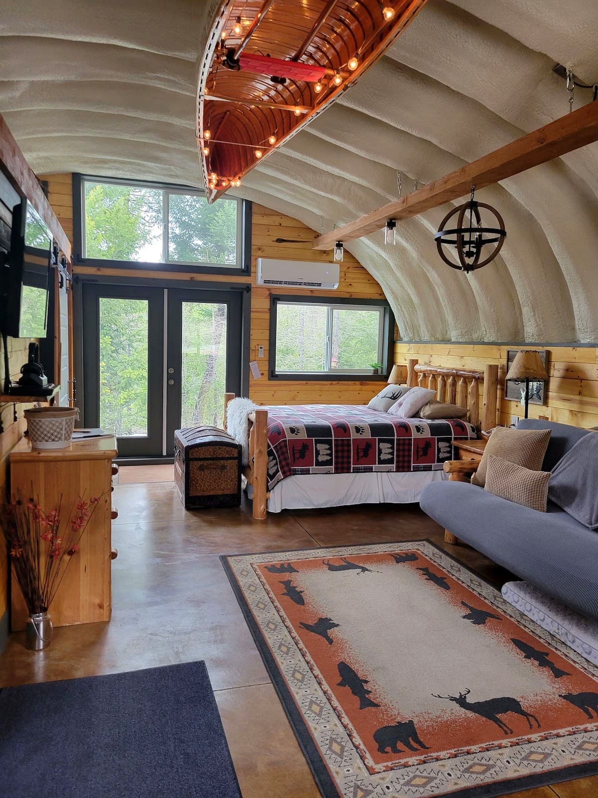 Touring an Architectural Quonset Hut Home in Montana with Warm Wood Interiors