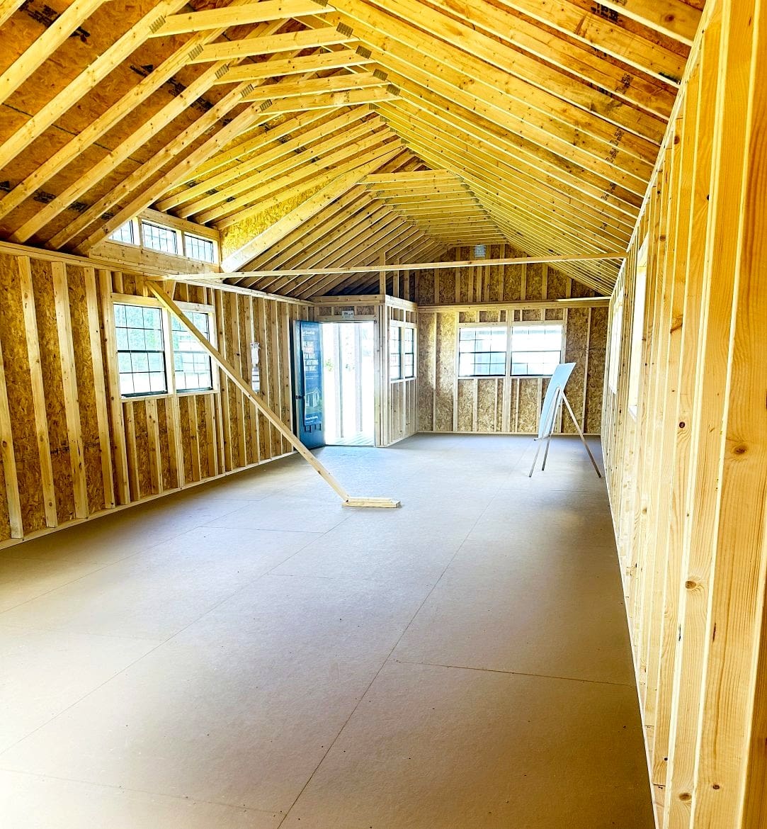 Exploring the 16x48 Portable Cabin: 768 Sq Ft with Charming Side Porch & Dormer