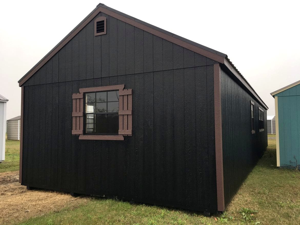 Exploring the 16x48 Portable Cabin: 768 Sq Ft with Charming Side Porch & Dormer