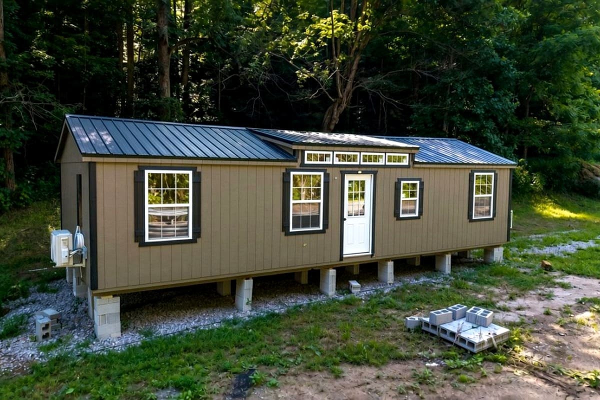 A Closer Look Inside This Secluded Rustic Cabin on 3 Wooded Acres for $59,900