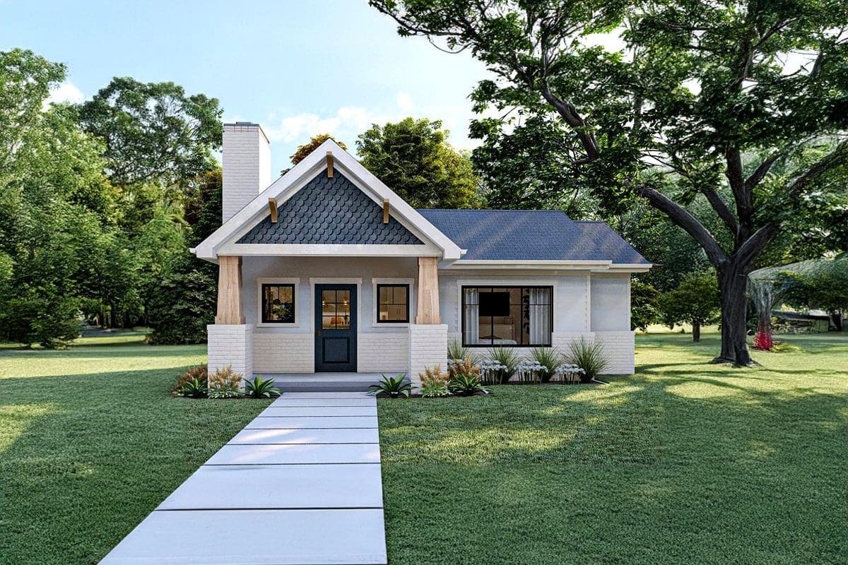 Inside a 733 Sq Ft Craftsman Tiny House: Brilliant Open-Concept Design with Cathedral Ceilings